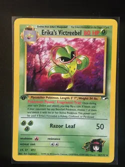 Erika's Victreebel 26/132 Rare Gym Heroes Pokemon 1st Edition LP+/NM- - Image 1