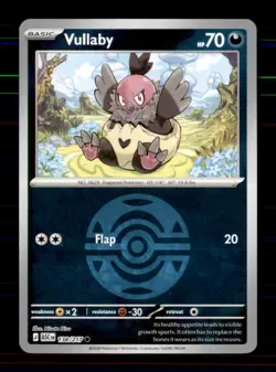 Vullaby (Dusk Ball) 138/217 Common Ascended Heroes Pokemon Reverse Holo NM - Image 1
