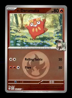 N's Darumaka (Energy Symbol Patt 032/217 Ascended Heroes Pokemon Reverse Holo NM - Image 1