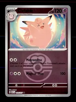 Clefable (Love Ball) 075/217 Uncommon Ascended Heroes Pokemon Reverse Holo NM - Image 1