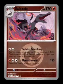 Salazzle (Energy Symbol Pattern) 035/217 Ascended Heroes Pokemon Reverse Holo NM - Image 1