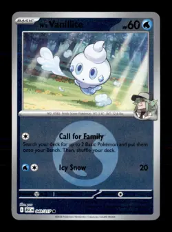 N's Vanillite (Energy Symbol Pat 049/217 Ascended Heroes Pokemon Reverse Holo NM - Image 1