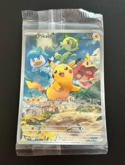 Nintendo Pokemon TCG SVP Black Star Promo Pikachu 027 Sealed Pack English - Image 1