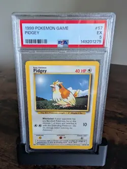 1999 Pokemon Pidgey #57/102 Base Set 1999 PSA 5 - Image 1