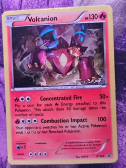 Volcanion (damaged) XY164 Holo Promo XY Promo Pokemon Holo Near Mint - Image 1