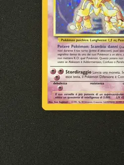 Alakazam Holo 1/102 Base Set ITA Unlimited WOTC Pokemon Vintage Originale - Image 4