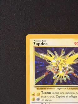 Zapdos Holo 16/102 Base Set ITA Unlimited WOTC Pokemon Vintage Originale - Image 2