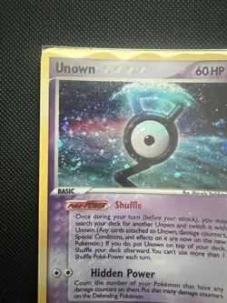 Pokemon TCG Unown G/28 Holo Rare Unseen Forces LP Vintage With Swirl! See Photos - Image 2