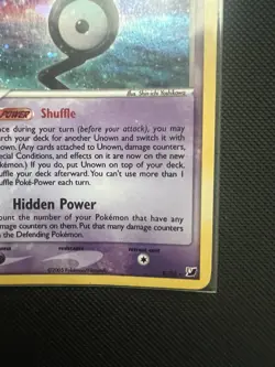 Pokemon TCG Unown G/28 Holo Rare Unseen Forces LP Vintage With Swirl! See Photos - Image 4