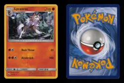 LYCANROC (CRACKED ICE HOLO) HOLO RARE 76/147 LP POKEMON - Image 3