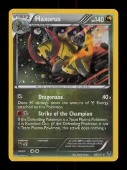 HAXORUS (COSMOS HOLO) PROMO 069/101 HP POKEMON - Image 1