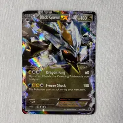 Black Kyurem + White Kyurem EX Pokemon Holo BW Boundaries Crossed 2012 - Played - Image 3
