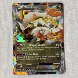 Black Kyurem + White Kyurem EX Pokemon Holo BW Boundaries Crossed 2012 - Played - Image 4