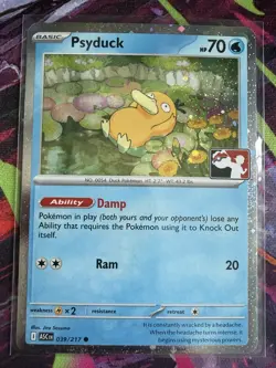 Psyduck 039/217 NM Cosmos Holo Play Stamp Prize Pack Series 9 Pokemon TCG - Image 1