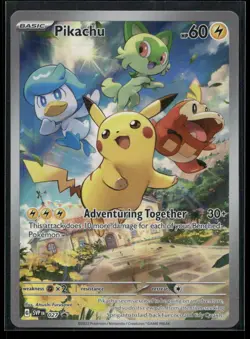 Pikachu 027 Holo Scarlet & Violet Promo NM/M Pokemon - Image 1
