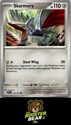 Skarmory 124/191 Surging Sparks C Pokemon NM/M ENG - Image 1