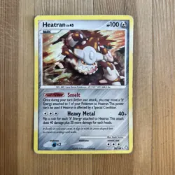 Pokemon TCG Heatran Legends Awakened 30 Holo Holo Rare MP/HP - Image 1