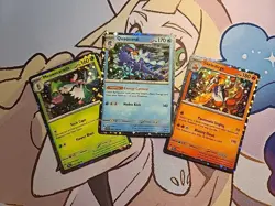 Pokemon Meowscarada Skeledirge Quaquaval Starlight Holo EU Exclusive - Image 1