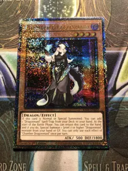 *** CHAMBER DRAGONMAID *** QUARTER CENTURY SECRET RARE RA04-EN032 YUGIOH! - Image 1