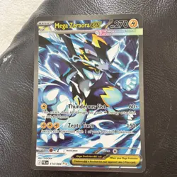 Pokemon Mega Zeraora ex Secret Illustration Rare 114/084 Pitch Black Near Mint - Image 1