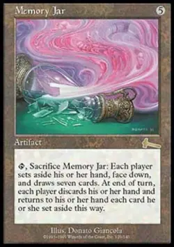 MTG English Memory Jar NM Normal Urza's Legacy - Image 1