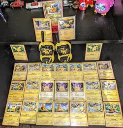 Huge 27-Card Pikachu Pokemon Lot + 2 Pikachu Walkie Talkies Bundle Pokemon Cards - Image 3