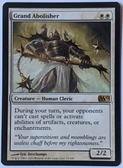 MTG English Magic Card Light Play GRAND ABOLISHER from AJANI vs. NICOL BOLAS - Image 1