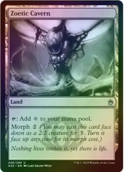 1 x Zoetic Cavern - Foil - Masters 25 - LP - Magic The Gathering - MTG - QXQ01 - Image 1