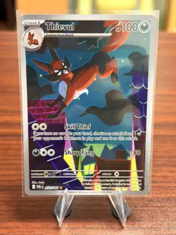 Thievul 092/084 Illustration Rare Pitch Black Pokemon Holo Near Mint - Image 1