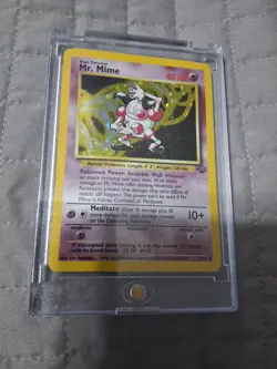 💥Pokemon TCG - Mr. Mime [6/64] LP/NM Holo - Image 1