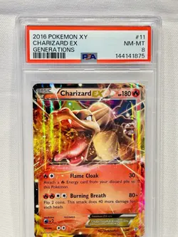 2016 Charizard EX Generations 11/83 PSA Graded 8 NM -Mint Holo - Image 4