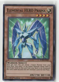 Elemental HERO Prisma FUEN-EN047 Super Rare 1st Edition LP *Free Shipping on $5+ - Image 1