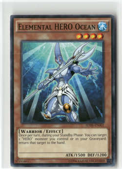 2x Elemental HERO Ocean SDHS-EN002 Common Unlimited LP *Free Shipping on $5+ - Image 2
