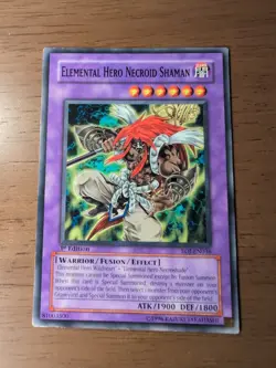 Elemental Hero Necroid Shaman EOJ-EN036 1st Edition Common LP Yugioh - Image 1