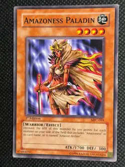 Amazoness Paladin MFC-059 Common Magician's Force Yu-Gi-Oh 1st Edition LP - Image 1