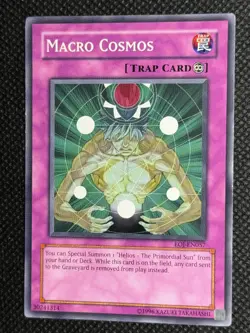 Macro Cosmos EOJ-EN057 Common Enemy of Justice Yu-Gi-Oh Unlimited Lightly Played - Image 1