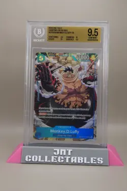 One Piece Monkey.D.Luffy TR OP11-058 Beckett Graded 9.5 (0020146206) - Image 1
