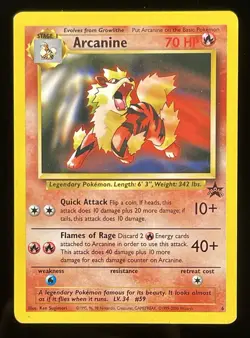 Pokemon TCG: WOTC Promos - Arcanine 6 Vintage Promo LP - Image 1