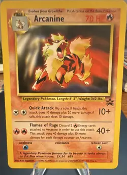 Wotc Pokemon TCG Arcanine 6 Black Star Promo #1 - Image 1