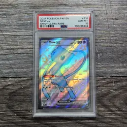 2024 POKEMON PAF EN-PALDEAN FATES SHINY ULTRA RARE #216 MEW EX PSA 10 Gem Mint - Image 1