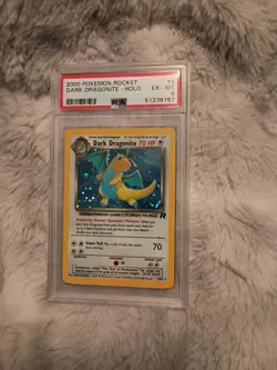 DARK DRAGONITE - 2000 POKEMON ROCKET #5 - HOLO PSA 6 - Image 1