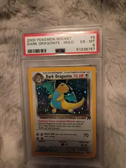 DARK DRAGONITE - 2000 POKEMON ROCKET #5 - HOLO PSA 6 - Image 3
