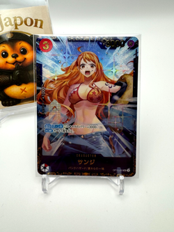【US Duty Free】One Piece Card Game Sanji OP10-005 Flagship Nami Promo Card - Image 1