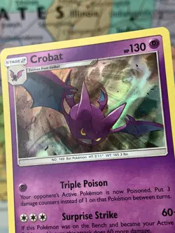 SHIPS SAME DAY Pokemon Card Crobat 56/149 Holo Stage 2 Psychic Type 2017 Rare - Image 4