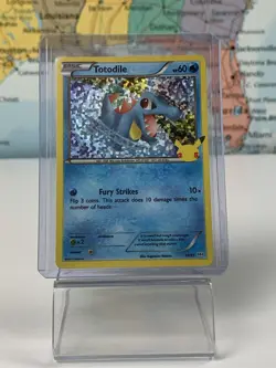 SHIPS SAME DAY Pokemon Card Totodile 18/25 Holo Basic Water Type McDonald's 2021 - Image 1