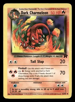 Dark Charmeleon - 32/82 - Uncommon - Team Rocket - Pokemon Card - MP - Image 1