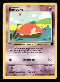 Slowpoke - 67/82 - Common - Team Rocket - Pokemon Card - MP - Image 1
