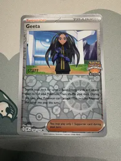 Pokemon Geeta OBF 188/197 Regional Championships STAFF Promo Card LP - Image 1