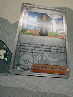 Pokemon Geeta OBF 188/197 Regional Championships STAFF Promo Card LP - Image 3