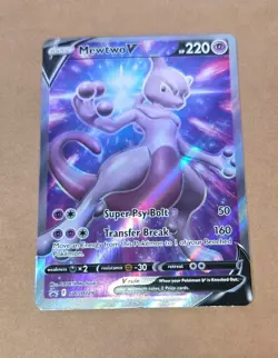 Mewtwo V SWSH229 Sword & Shield Promo Card NM Condition - Image 1